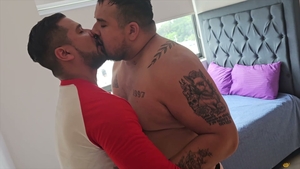 Intense passion between these two Latino studs