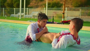 Two Twink Angels Get Dirty in the Pool