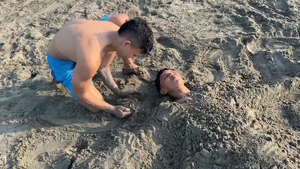 Handy on the Beach with Mitch