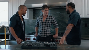 Noir Male: Clogged Sink Fosters Intense Threesome