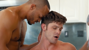 Noir Male: Clogged Sink Fosters Intense Threesome