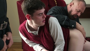 Creampie shock after strict discipline
