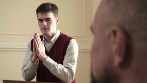 Creampie shock after strict discipline