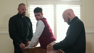 Creampie shock after strict discipline