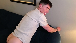 Bareback pounding of his ripped muscular ass