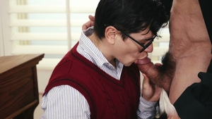 Cute altar boy gets bred by rough clergyman