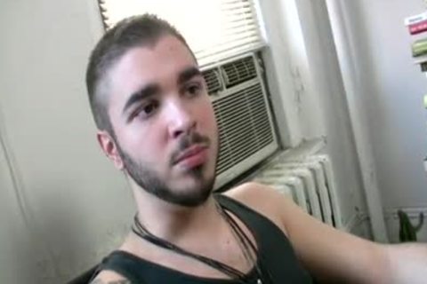 Scruffy Cub Shows Off Tattoos & schlong Stick