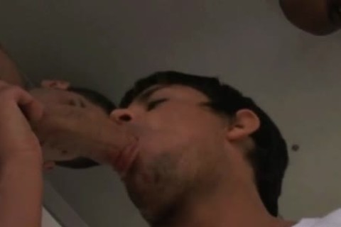 gay interracial 3some on a moving van