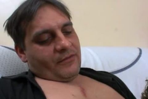 chubby daddy gets some filthy tender gay pooper