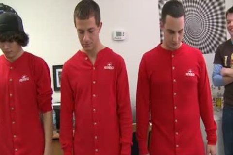 bunch of dudes doing the obscene