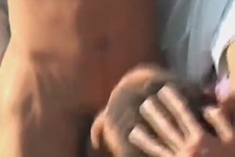 Hairy hunk hardcore threesome video
