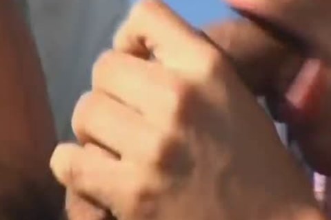 Hairy hunk hardcore threesome video